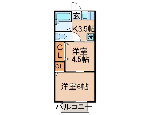 ニーニャモーナハイツの物件間取画像